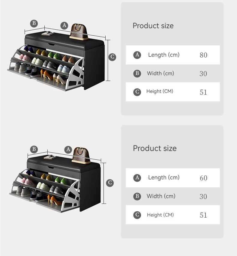 shoe cabinet grey and oak