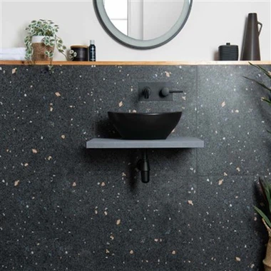 Черни теракотни плочки за баня