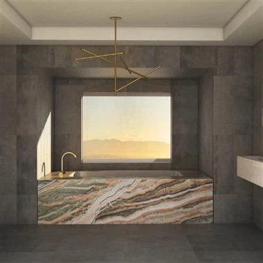 Плотове от плоча Rainbow Onyx