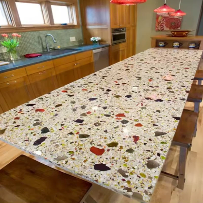 Golden Terrazzo Slab Golden Terrazzo Slab